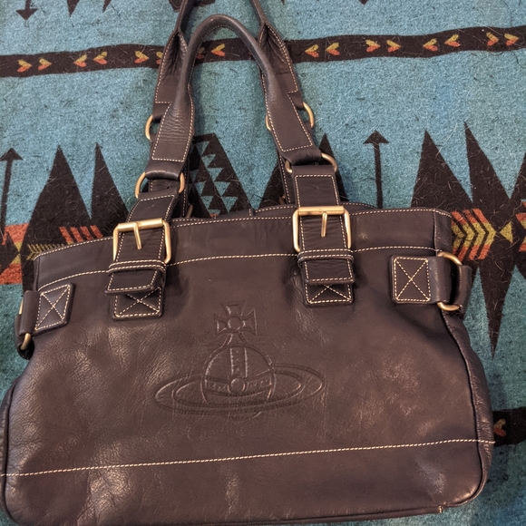 Vivienne Westwood Handbags - Vivienne Westwood Accord leather bag black